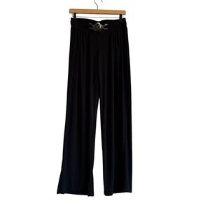 Slinky Y2K Straight
 Leg Pull On Pants With Gunmetal Detail Women’s Size Medium